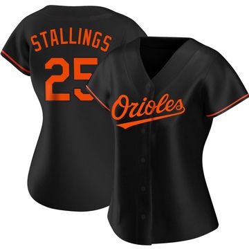 Replica Jacob Stallings Women's Baltimore Orioles Black Alternate Jersey
