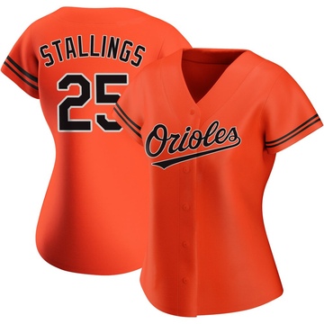 Replica Jacob Stallings Women's Baltimore Orioles Orange Alternate Jersey