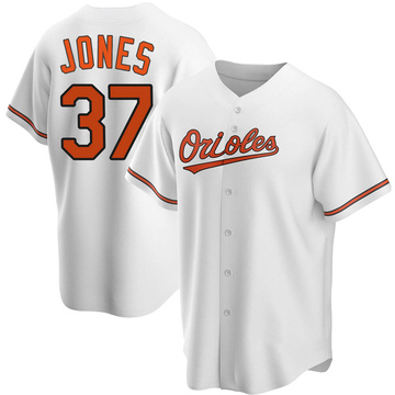 Replica Jahmai Jones Men's Baltimore Orioles White Home Jersey