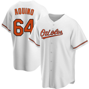 Replica Jayson Aquino Youth Baltimore Orioles White Home Jersey