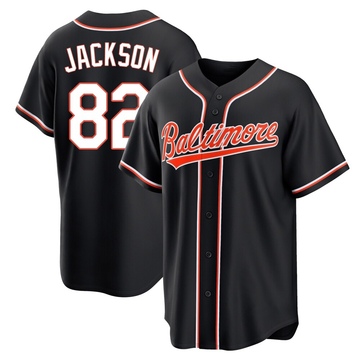 Replica Jeremiah Jackson Youth Baltimore Orioles Black Fashion Out Jersey