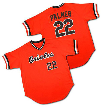 Replica Jim Palmer Men's Baltimore Orioles Orange 1982 Throwback Jersey