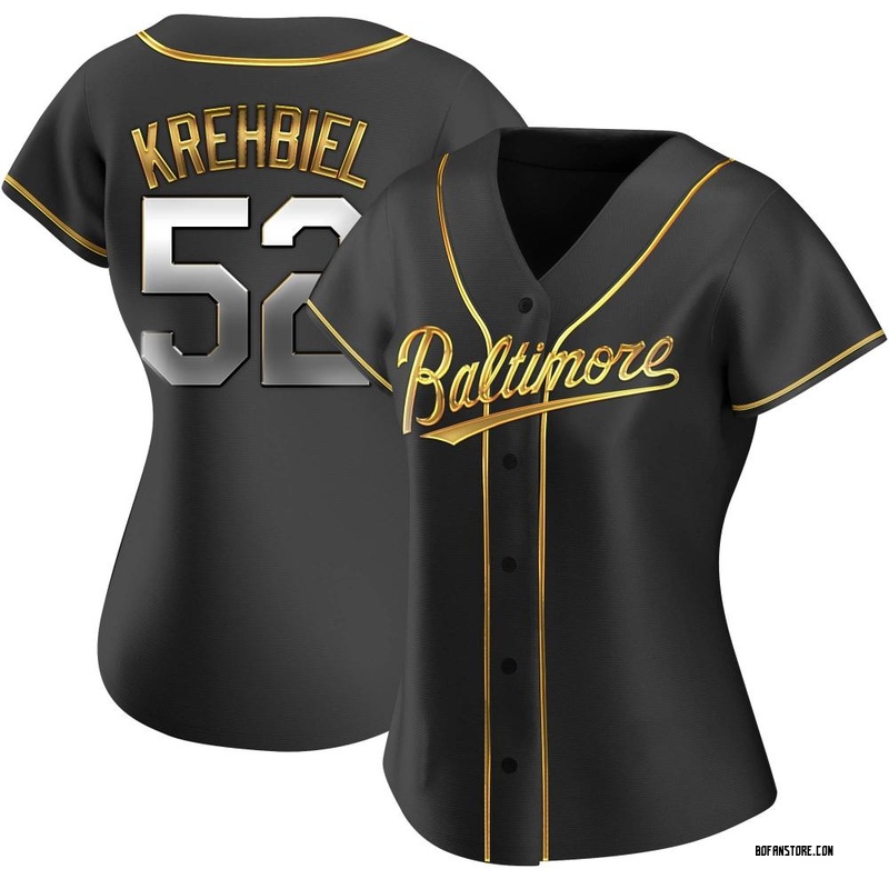 Replica Joey Krehbiel Women's Baltimore Orioles Black Golden Alternate Jersey