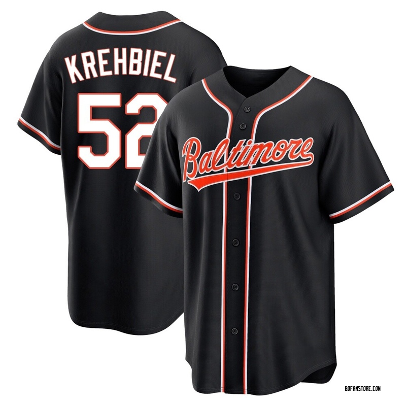 Replica Joey Krehbiel Youth Baltimore Orioles Black Fashion Out Jersey