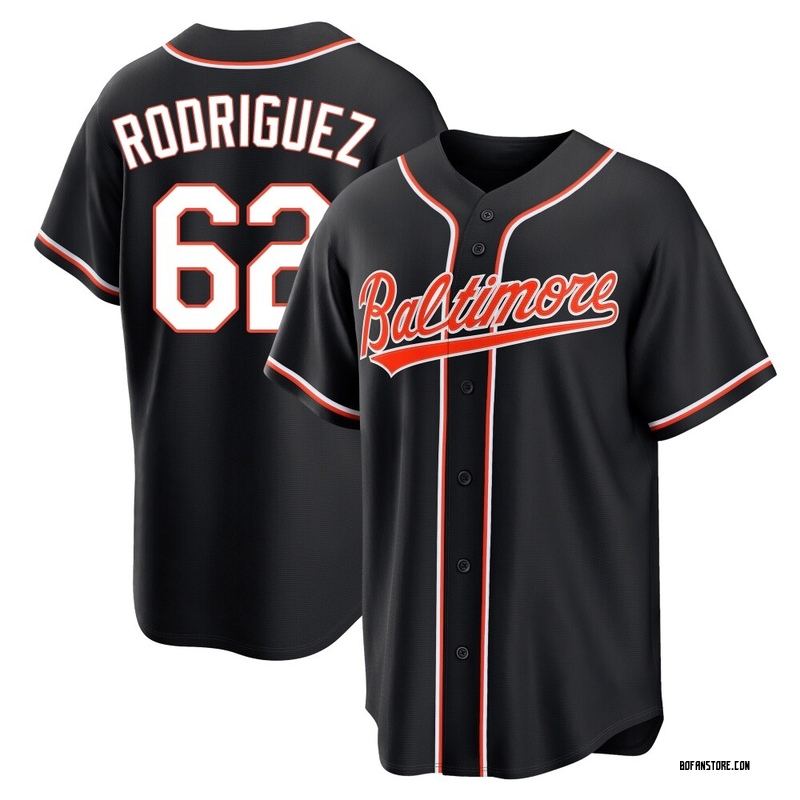 Replica Johnathan Rodriguez Men's Baltimore Orioles Black Fashion Out Jersey