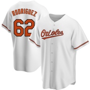 Replica Johnathan Rodriguez Men's Baltimore Orioles White Home Jersey