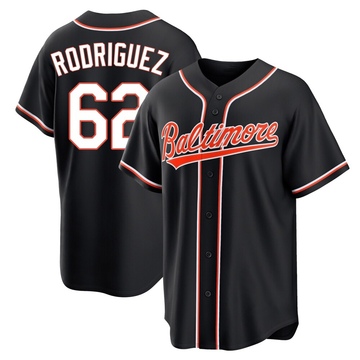 Replica Johnathan Rodriguez Youth Baltimore Orioles Black Fashion Out Jersey