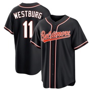 Replica Jordan Westburg Men's Baltimore Orioles Black Fashion Out Jersey