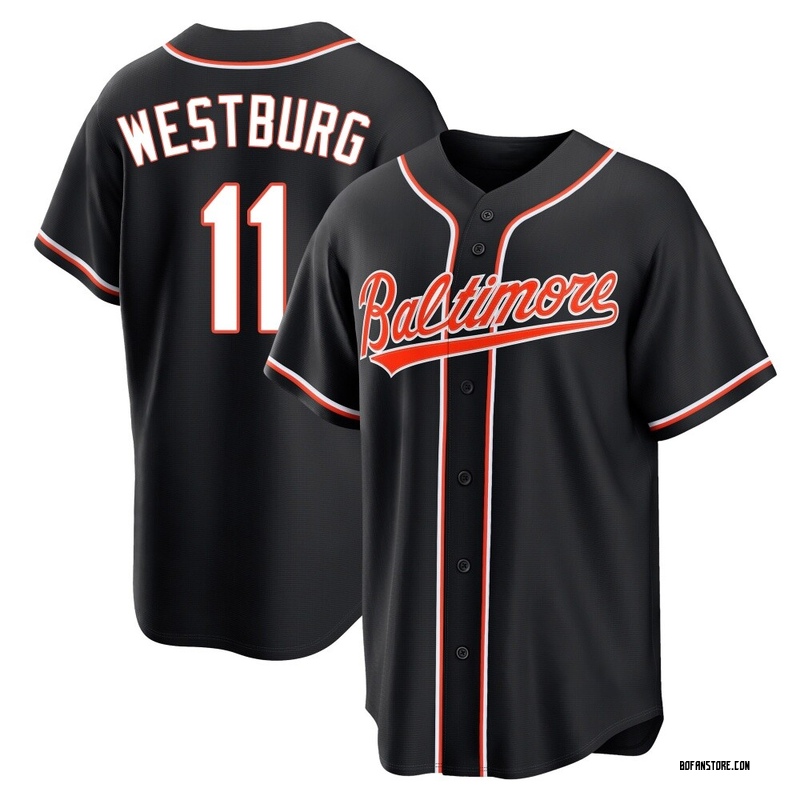 Replica Jordan Westburg Men's Baltimore Orioles Black Fashion Out Jersey