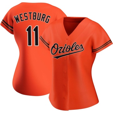Replica Jordan Westburg Women's Baltimore Orioles Orange Alternate Jersey