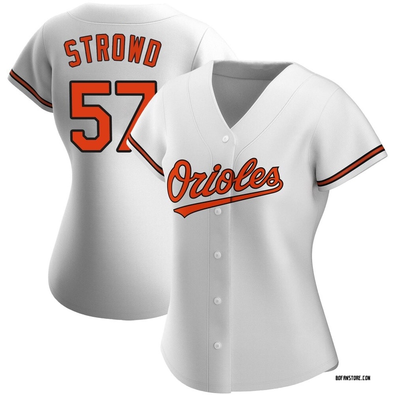 Replica Kade Strowd Women's Baltimore Orioles White Home Jersey