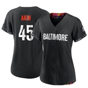 Replica Keegan Akin Women's Baltimore Orioles Black 2023 City Connect Jersey