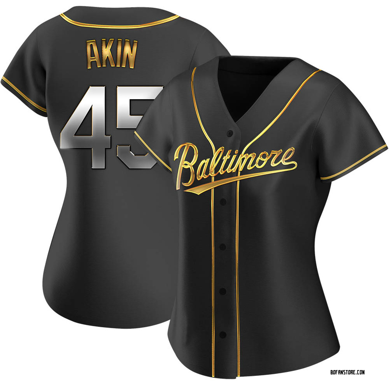 Replica Keegan Akin Women's Baltimore Orioles Black Golden Alternate Jersey