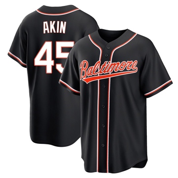 Replica Keegan Akin Youth Baltimore Orioles Black Fashion Out Jersey
