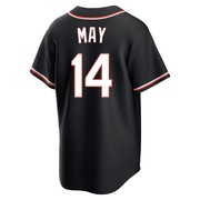 Replica Lee May Men's Baltimore Orioles Black Fashion Out Jersey