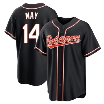 Replica Lee May Youth Baltimore Orioles Black Fashion Out Jersey