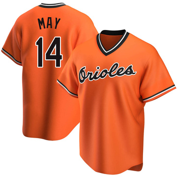 Replica Lee May Youth Baltimore Orioles Orange Alternate Cooperstown Collection Jersey