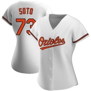 Replica Livan Soto Women's Baltimore Orioles White Home Jersey
