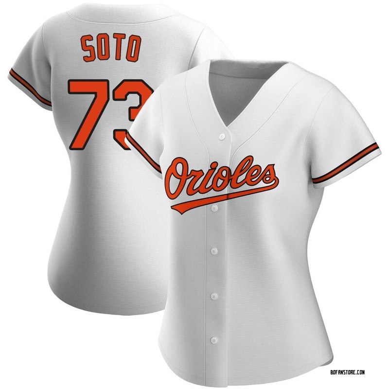 Replica Livan Soto Women's Baltimore Orioles White Home Jersey