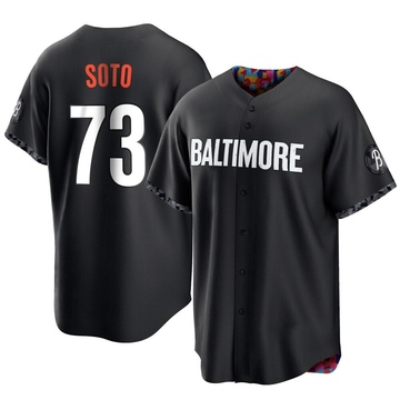 Replica Livan Soto Youth Baltimore Orioles Black 2023 City Connect Jersey