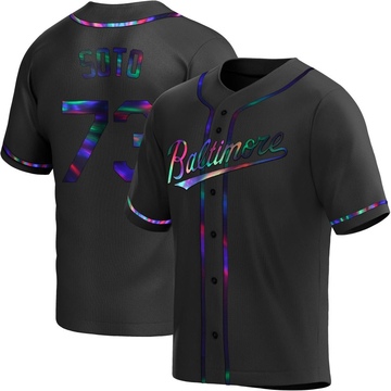 Replica Livan Soto Youth Baltimore Orioles Black Holographic Alternate Jersey
