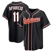 Replica Luis Aparicio Youth Baltimore Orioles Black Fashion Out Jersey