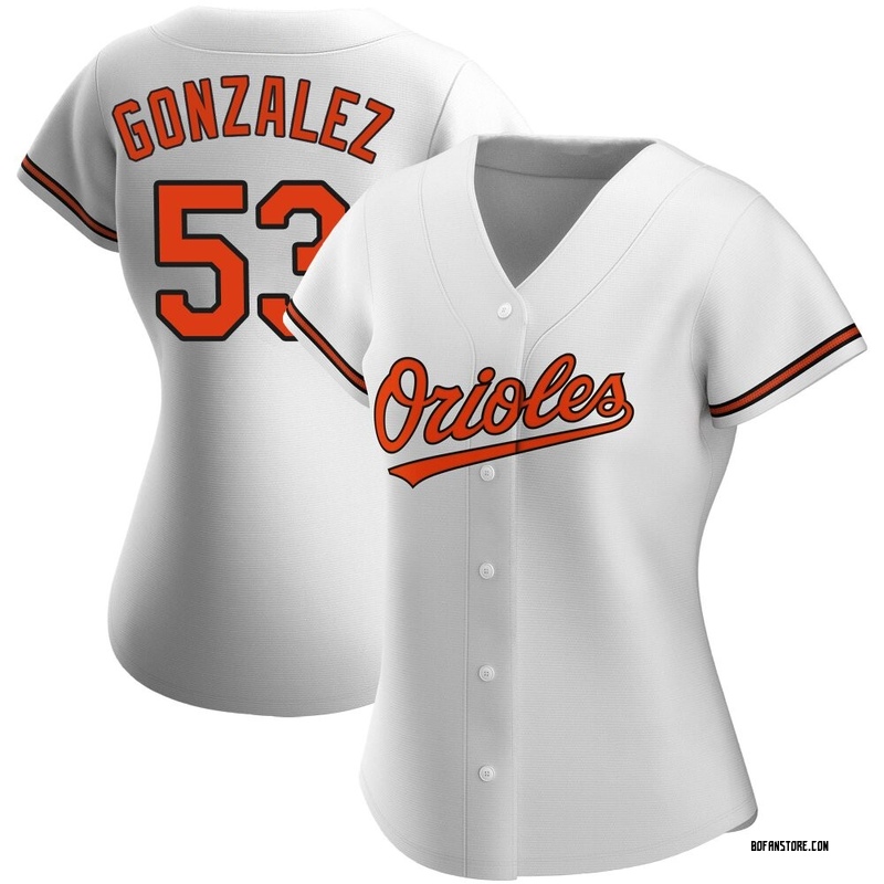 Replica Luis Gonzalez Women's Baltimore Orioles White Home Jersey