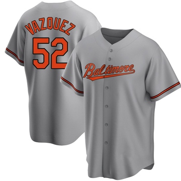 Replica Luis Vazquez Men's Baltimore Orioles Gray Road Jersey