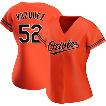 Replica Luis Vazquez Women's Baltimore Orioles Orange Alternate Jersey