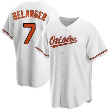 Replica Mark Belanger Men's Baltimore Orioles White Home Jersey