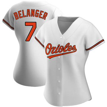 Replica Mark Belanger Women's Baltimore Orioles White Home Jersey