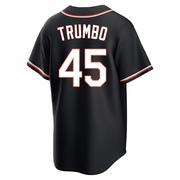 Replica Mark Trumbo Men's Baltimore Orioles Black Fashion Out Jersey