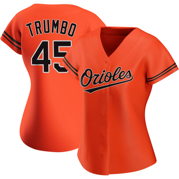 Replica Mark Trumbo Women's Baltimore Orioles Orange Alternate Jersey