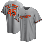 Replica Mark Trumbo Youth Baltimore Orioles Gray Road Jersey