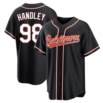 Replica Maverick Handley Youth Baltimore Orioles Black Fashion Out Jersey
