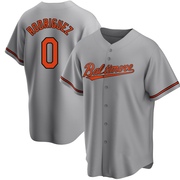 Replica Miguel Rodriguez Men's Baltimore Orioles Gray Road Jersey