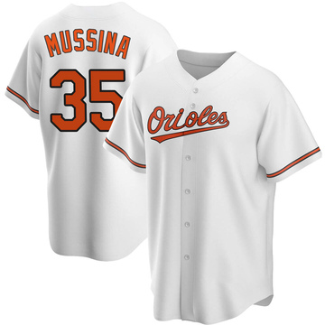 Replica Mike Mussina Men's Baltimore Orioles White Home Jersey