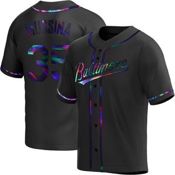 Replica Mike Mussina Youth Baltimore Orioles Black Holographic Alternate Jersey