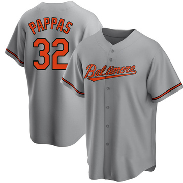 Replica Milt Pappas Youth Baltimore Orioles Gray Road Jersey