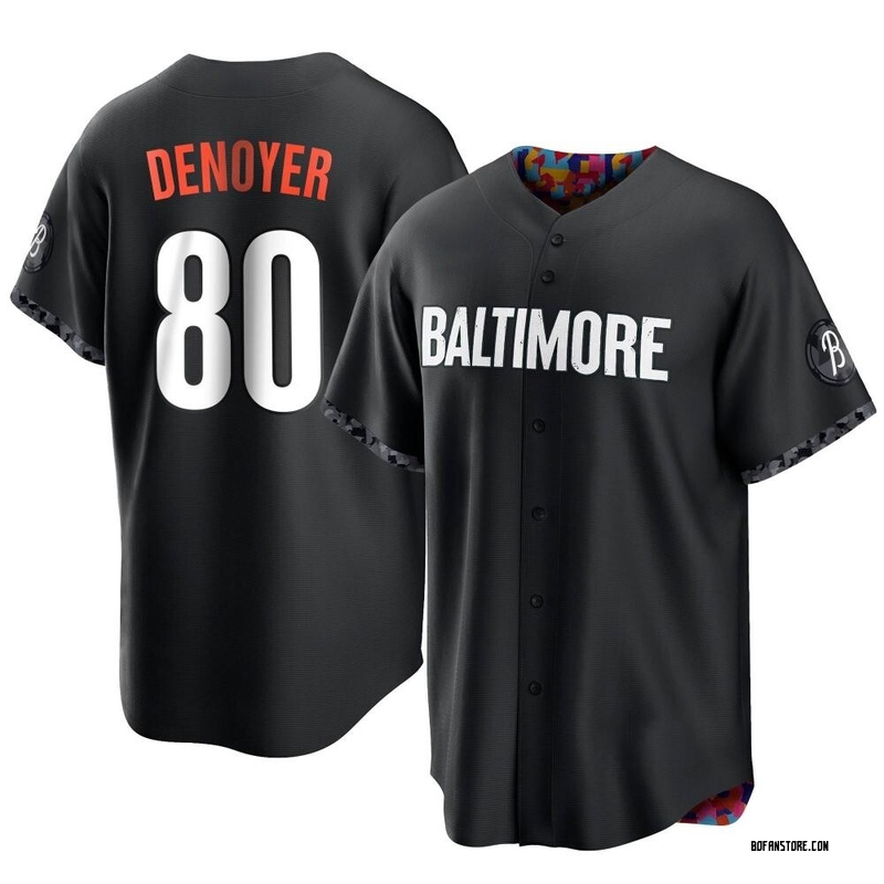 Replica Noah Denoyer Men's Baltimore Orioles Black 2023 City Connect Jersey