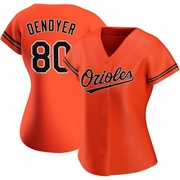 Replica Noah Denoyer Women's Baltimore Orioles Orange Alternate Jersey