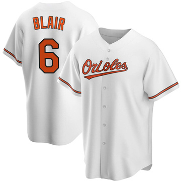 Replica Paul Blair Men's Baltimore Orioles White Home Jersey