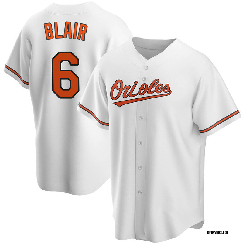Replica Paul Blair Men's Baltimore Orioles White Home Jersey