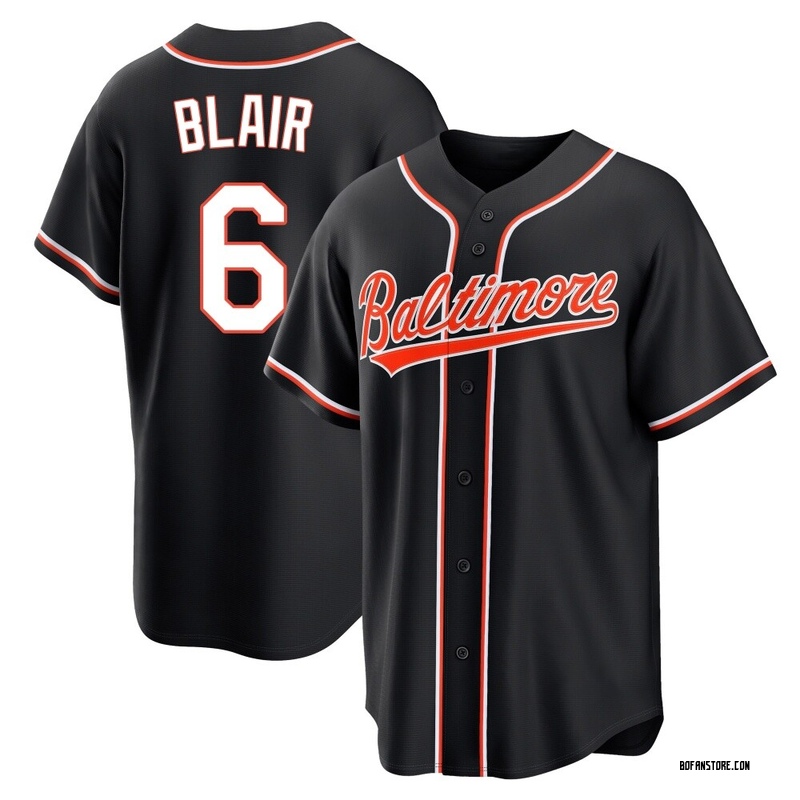 Replica Paul Blair Youth Baltimore Orioles Black Fashion Out Jersey