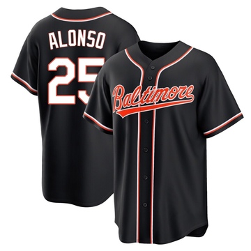 Replica Pete Alonso Men's Baltimore Orioles Black Fashion Out Jersey