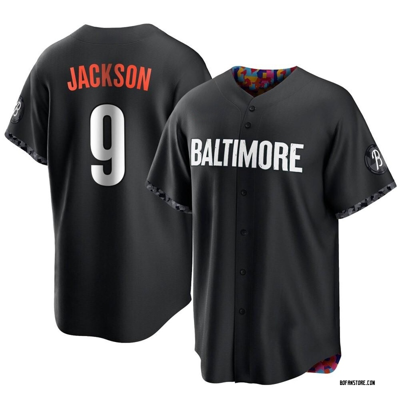 Replica Reggie Jackson Youth Baltimore Orioles Black 2023 City Connect Jersey
