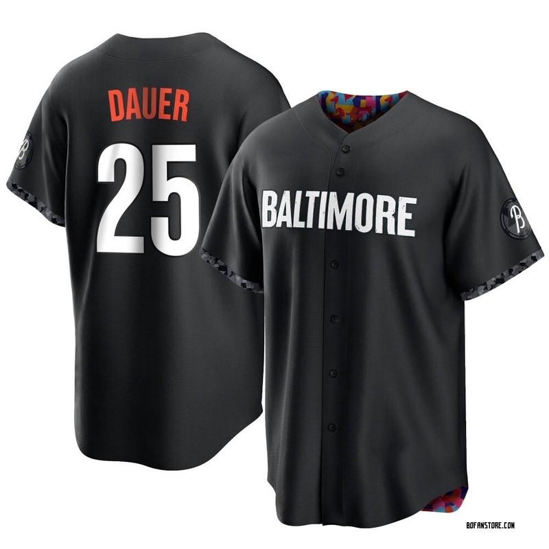 Replica Rich Dauer Youth Baltimore Orioles Black 2023 City Connect Jersey