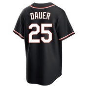 Replica Rich Dauer Youth Baltimore Orioles Black Fashion Out Jersey
