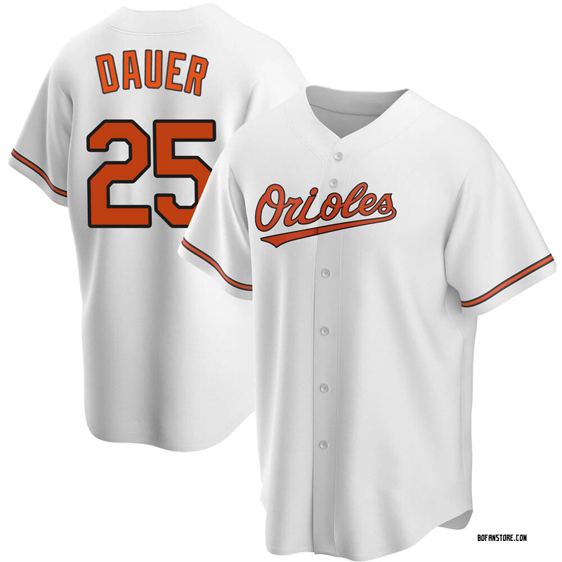 Replica Rich Dauer Youth Baltimore Orioles White Home Jersey