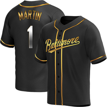 Replica Richie Martin Youth Baltimore Orioles Black Golden Alternate Jersey